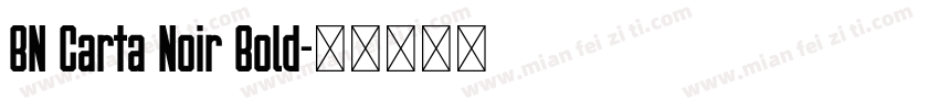 BN Carta Noir Bold字体转换